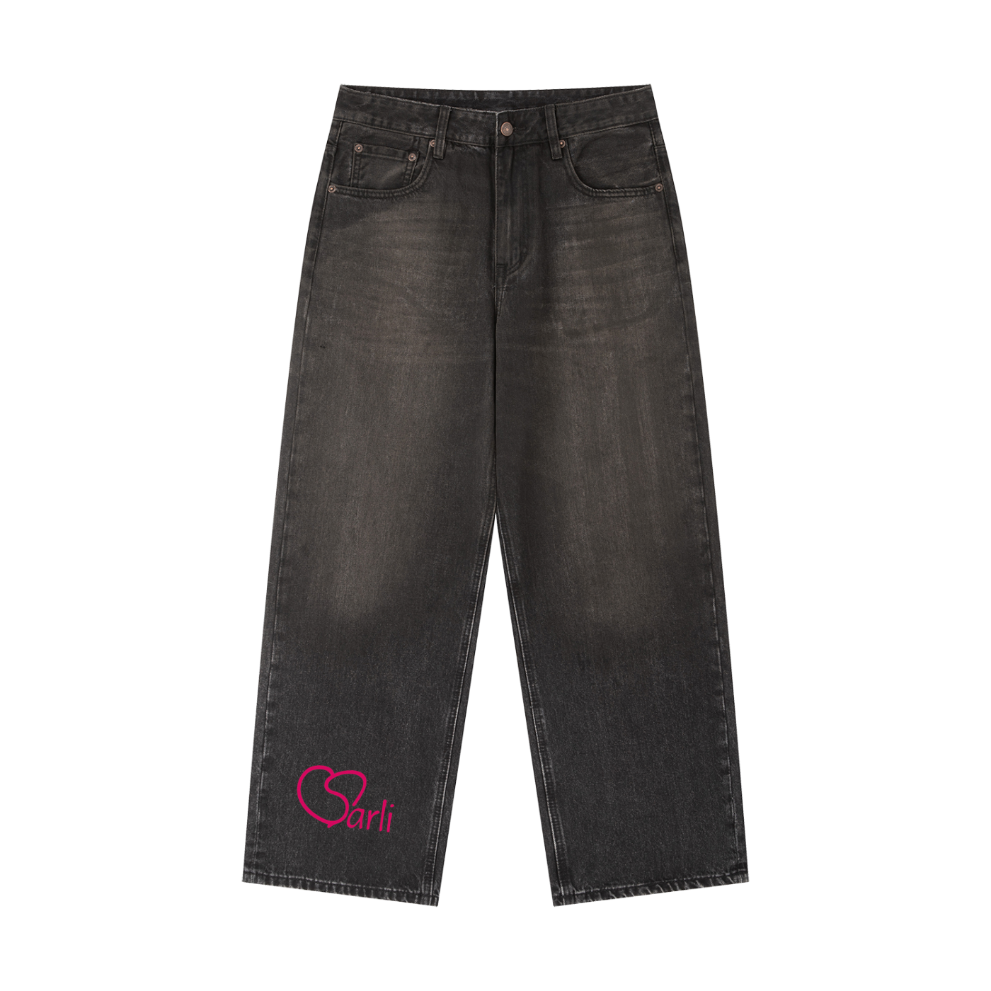 Vintage Wash Heavyweight Denim Jeans