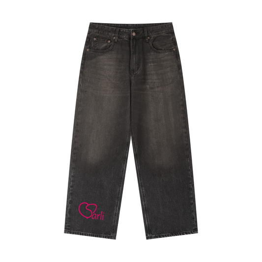 Vintage Wash Heavyweight Denim Jeans