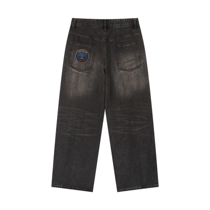 Vintage Wash Heavyweight Denim Jeans