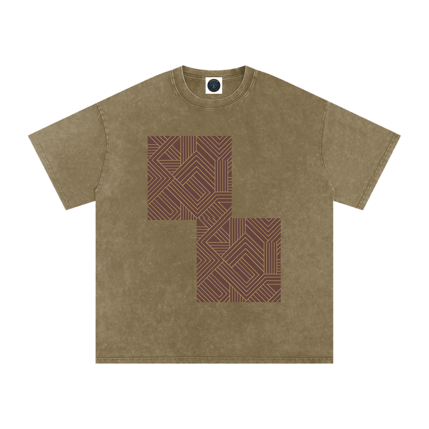 Snow Washed Oversized Cotton T-Shirt