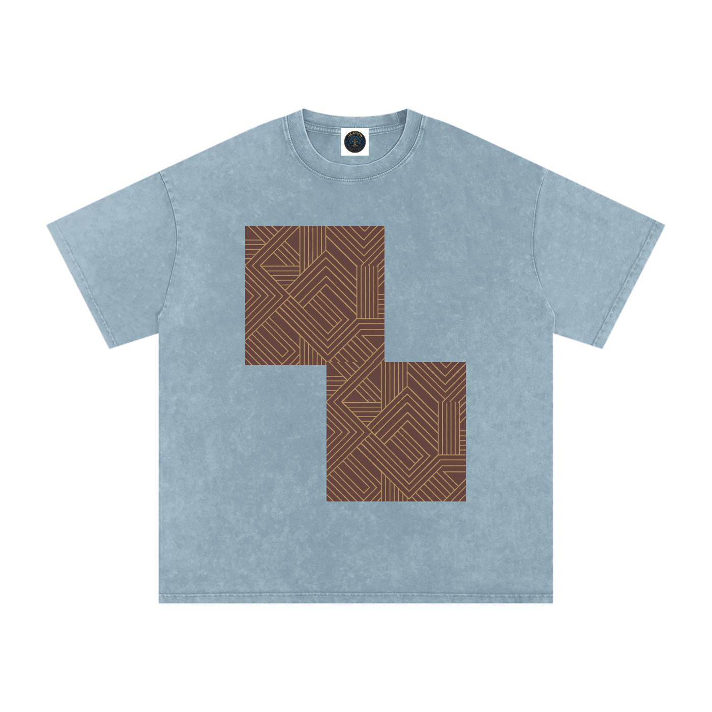 Snow Washed Oversized Cotton T-Shirt